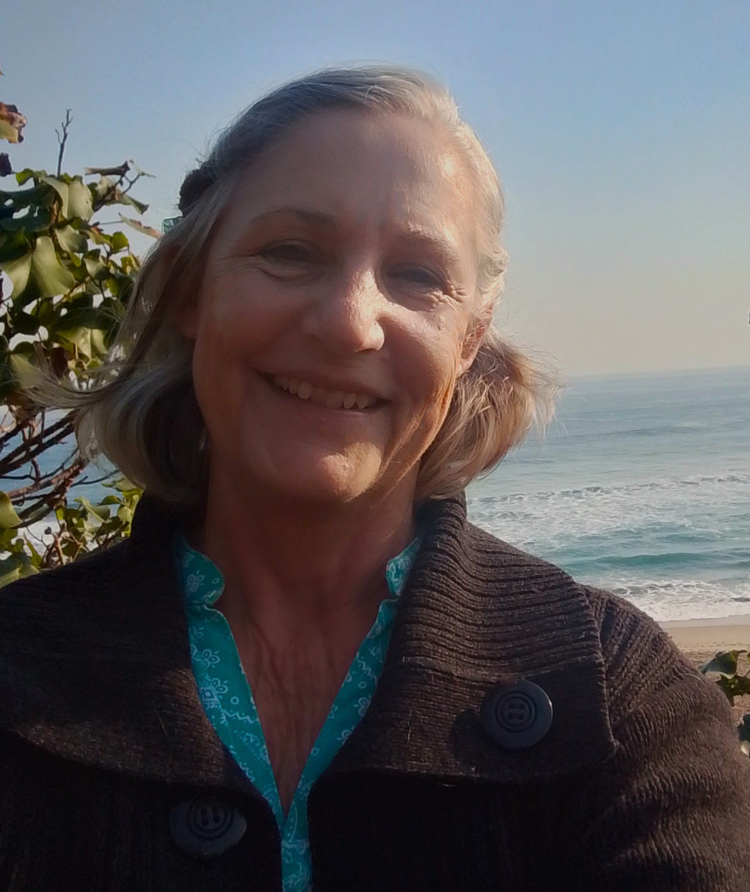Di at the Whale Deck on the South African coast